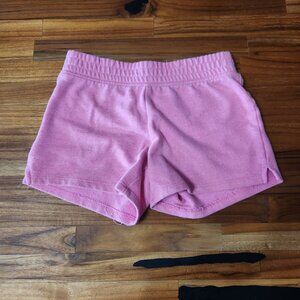 Pink Elastic-Waist Shorts